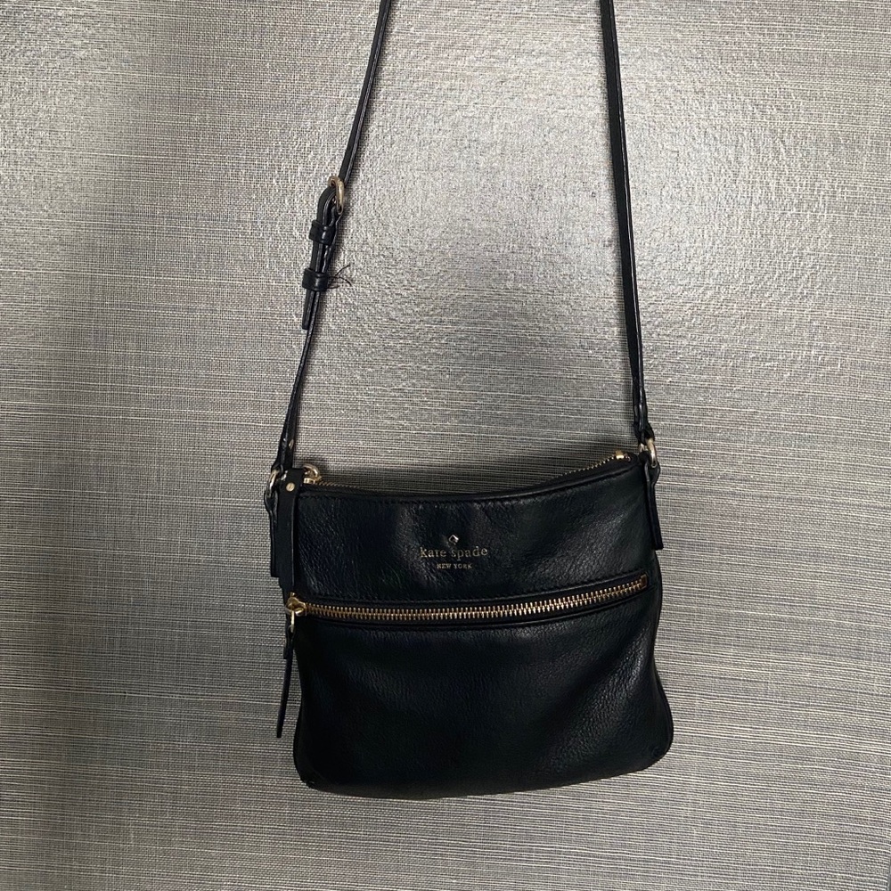 Kate Spade Black Leather Crossbody Bag